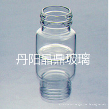 Serie de suministro de alta calidad atornillado frasco Tubular clara de vidrio con tapa de Resisdent